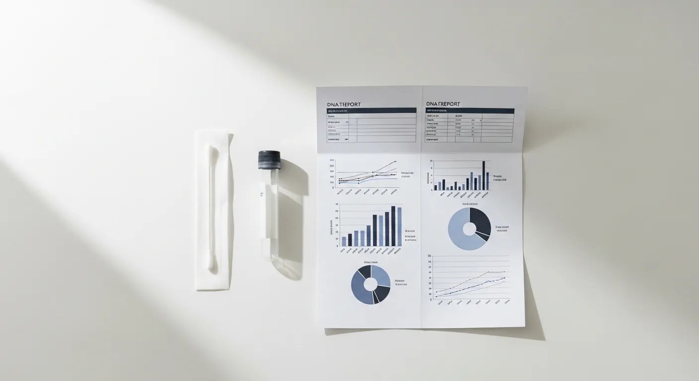 DNA検査キットとレポート - 遺伝子ダイエット検査のイメージ